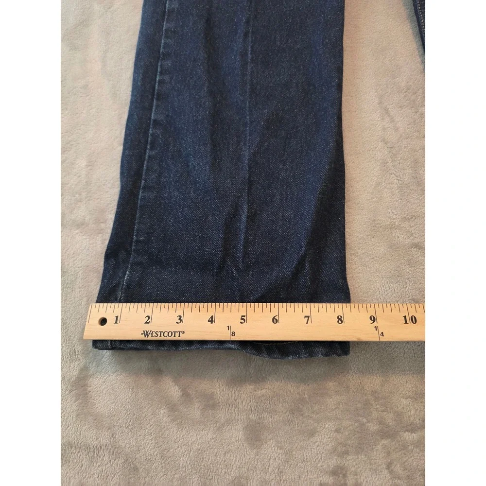 Levi Strauss Signature Jeans Mens 36x32 Blue Regular Fit Dark Wash Denim